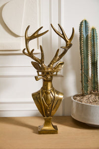 Frankie the Stag Bust E+E Antique Gold Bust