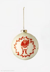 Yuletide Glass Ball Ornament, 2 Styles, 5"