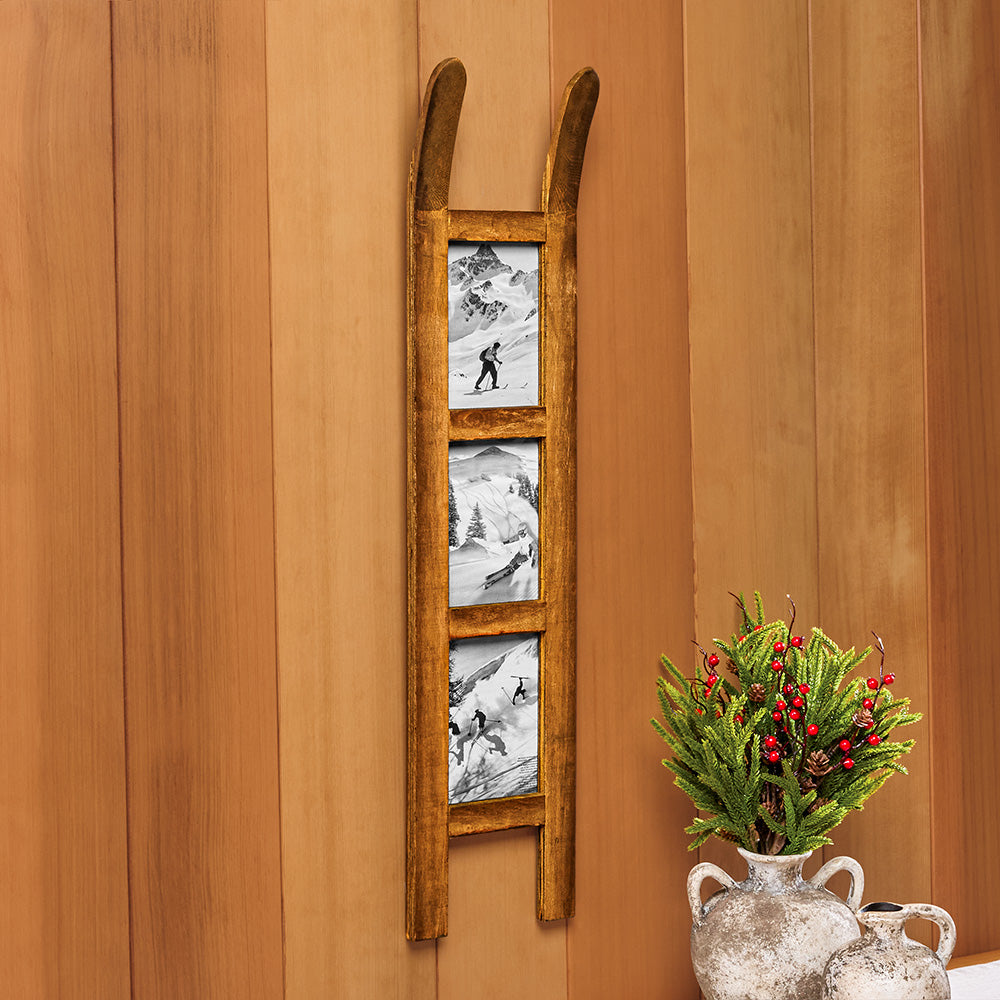 Wood Sled Hanging Photo Frame, 2 Sizes