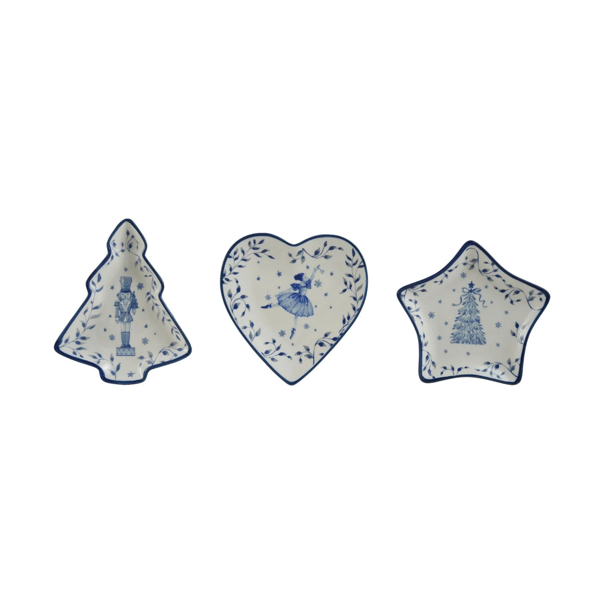 Ceramic Shaped Dish with Holiday Image, 3 Styles