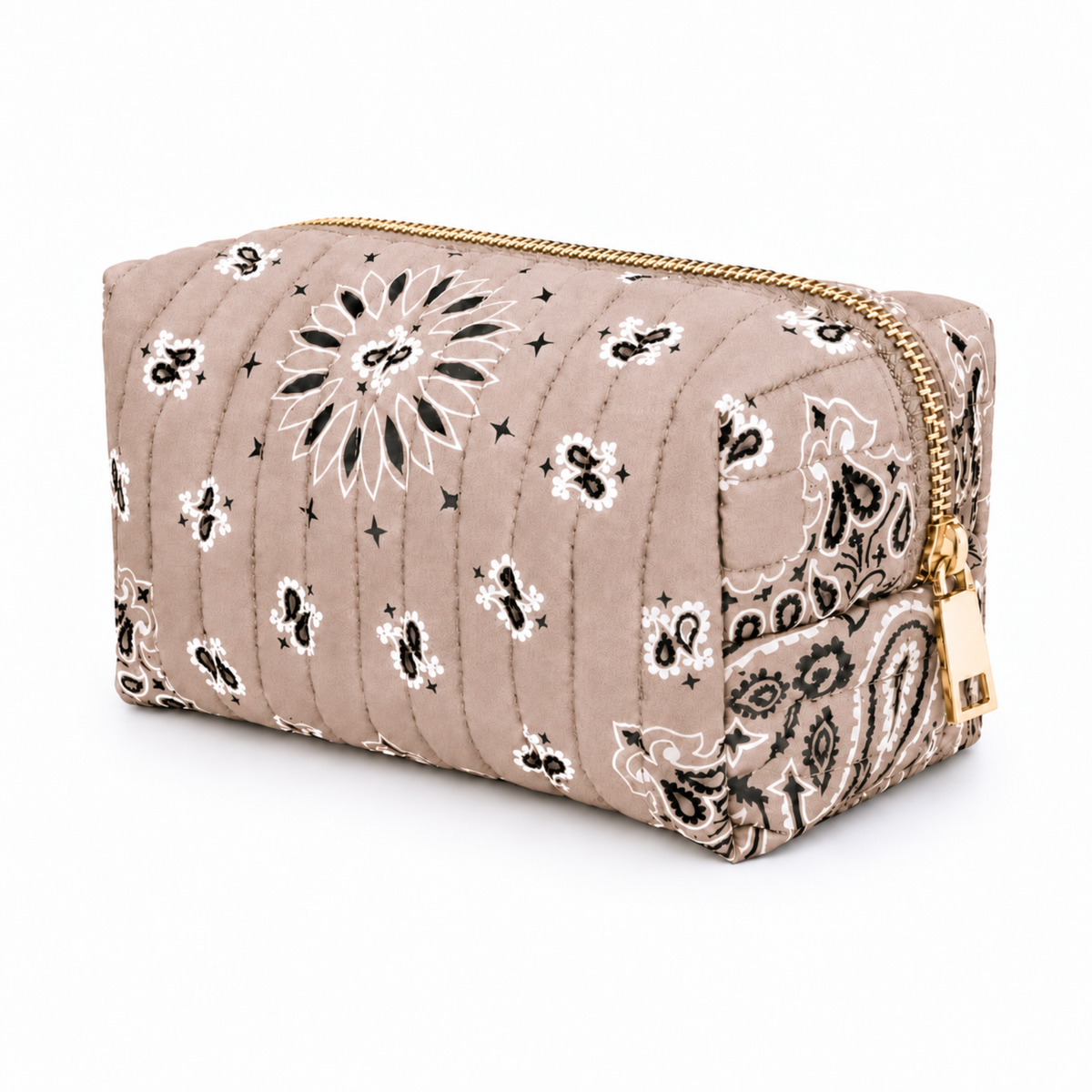 Bandana Cosmetic Case, Everyday Travel Pouch - 4 Styles