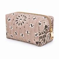 Bandana Cosmetic Case, Everyday Travel Pouch - 4 Styles