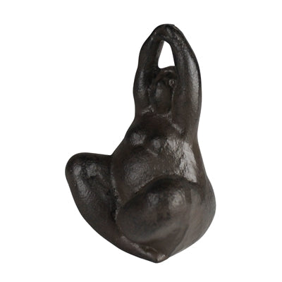 Woman Meditating Sculpture, Cast Iron