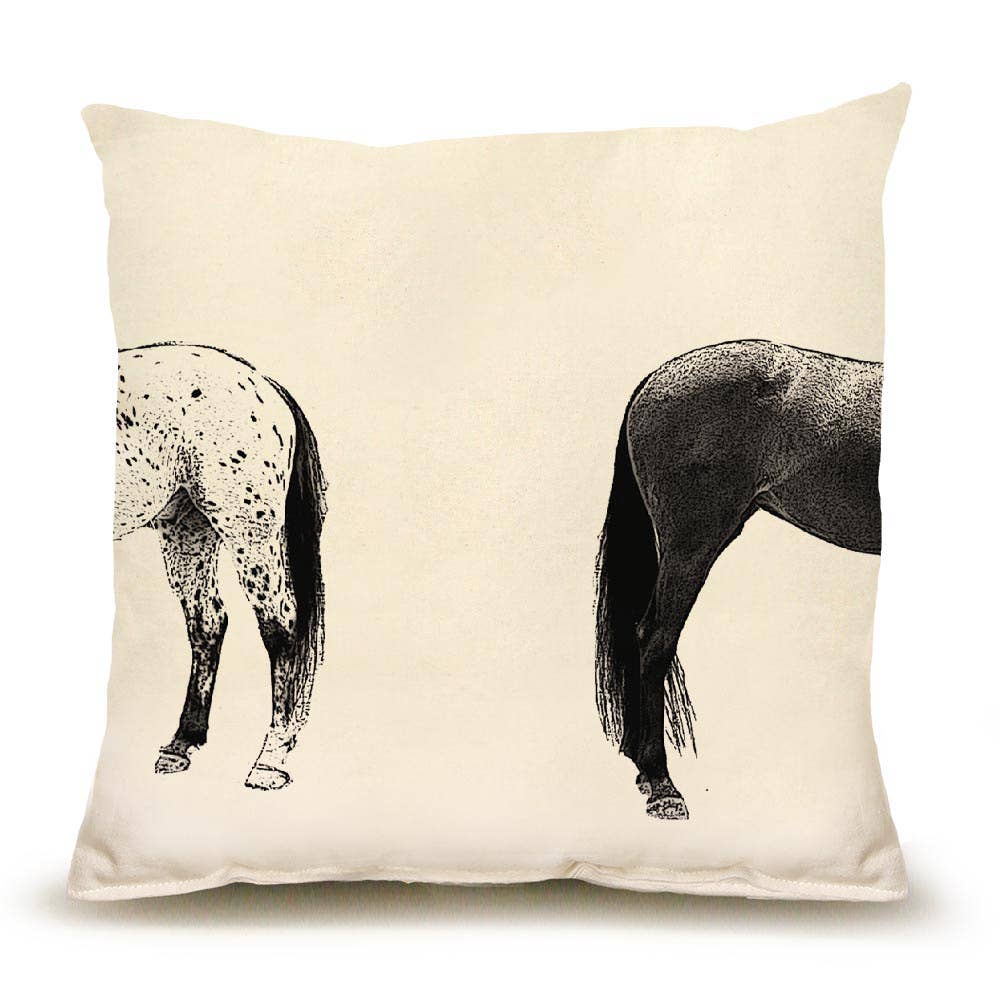 Kissing Horses Medium Pillow - Eric & Christopher