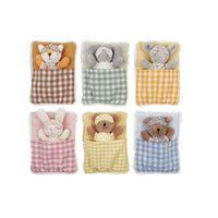 Plush Animal with Sleeping Bag & Eye Mask, 6 Styles