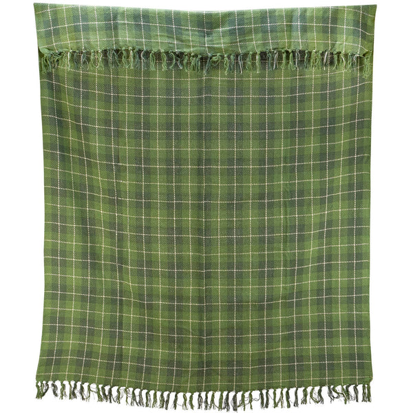 Green Tartan Throw Blanket