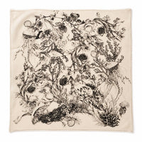 Cozy Botanical Oversized Square Scarf - Ellison+Young