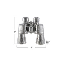 Chrome Stoneware Binoculars