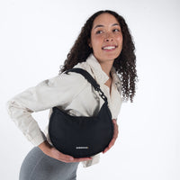 Mina | Medium Crossbody Bag - Raven Black