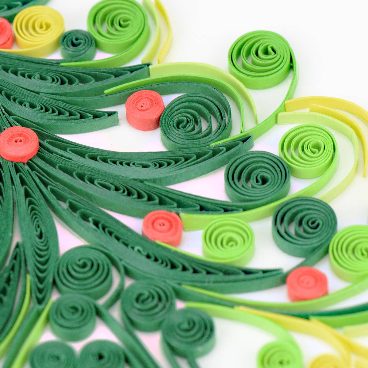 Quilled Christmas Tree Greeting Card
