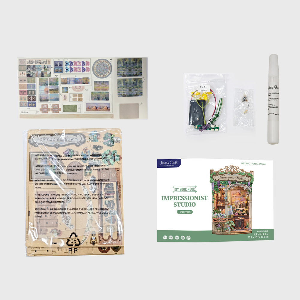 Impressionist Studio - DIY Book Nook | Hands Craft
