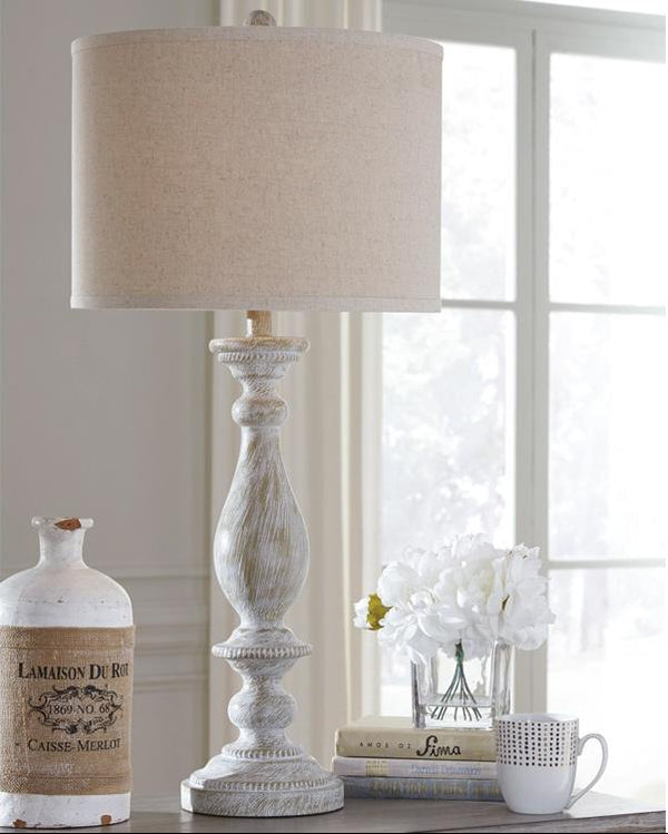 Pedestal Bernadate Table Lamp