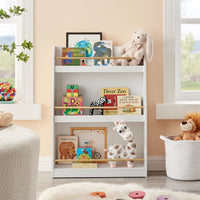 Steiner White 3-Tier Kids Freestanding Bookcase with Rods | Danya B.