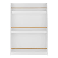 Steiner White 3-Tier Kids Freestanding Bookcase with Rods | Danya B.