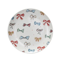 Bow Stoneware Plate - 8"