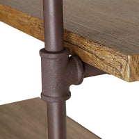 Two-Tier Industrial Pipe Wall Shelf | Danya B.