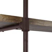 Two-Tier Industrial Pipe Wall Shelf | Danya B.