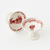 Yuletide Stoneware Compote