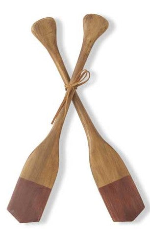 Wooden Decorative Boat Paddles- Two-Toned