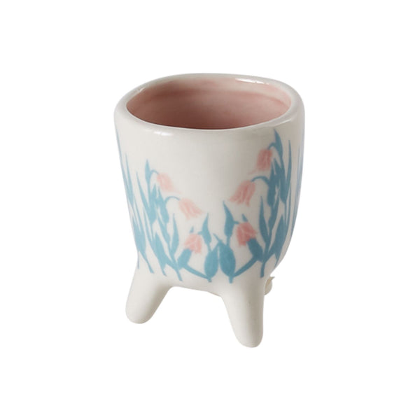 Floral Footed Pot