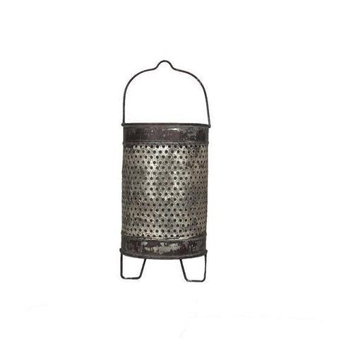 Vintage Cheese Grater Wall Vase