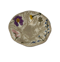 Handpainted Floral Dish