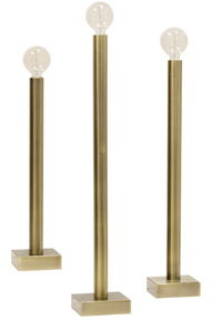 Stunning Brass Stand Table Lamps, 3 sizes