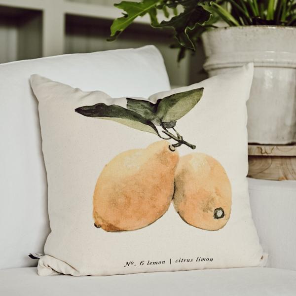 Lemons Throw Pillow