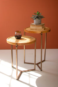 Nesting Round Top Table (Set of 2)