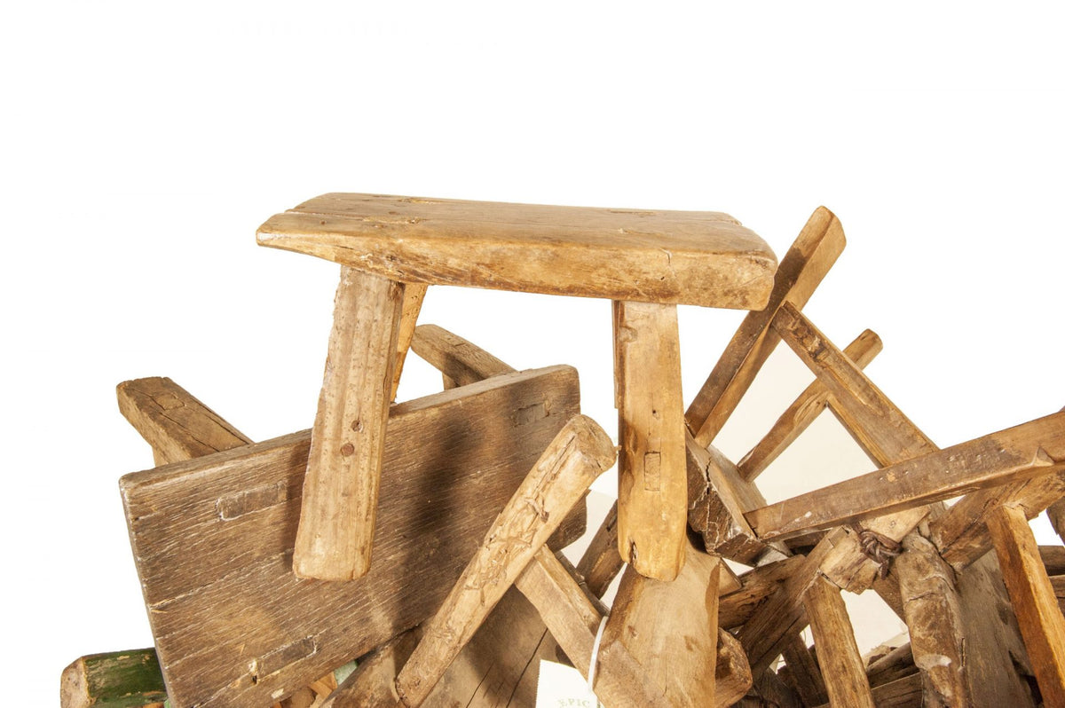 Mini Reclaimed Wood Stools