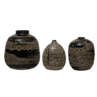Glazed Terra Cotta Vase - 3 Styles